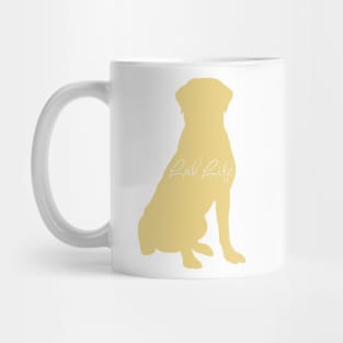 Lab Life Yellow Labrador Sitting Mug